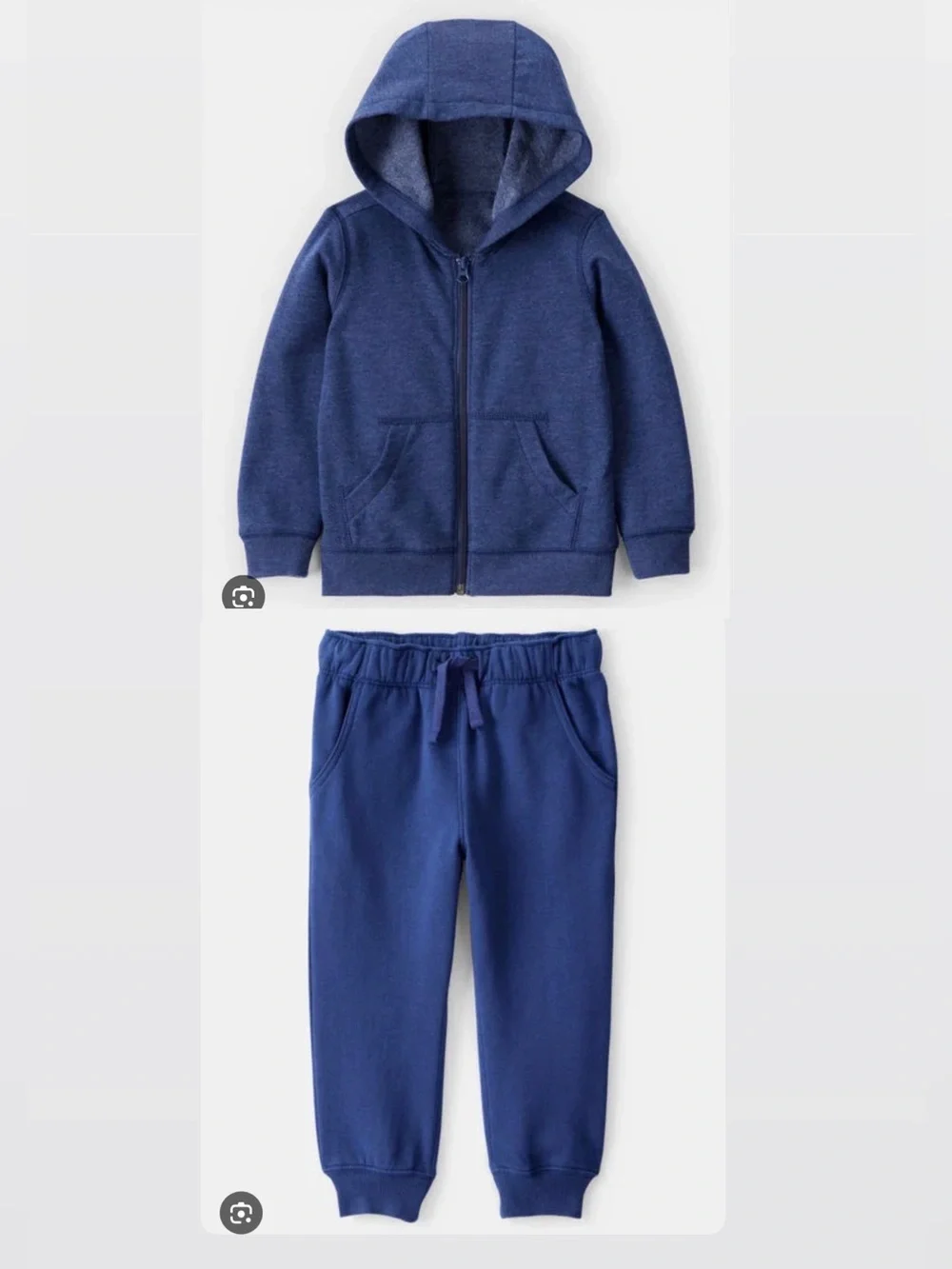 Carter’s Kids Navy Blue Hooded Zip Jacket & Jogger Pants Set 2T